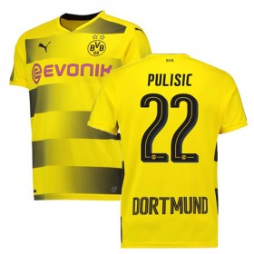 Borussia Dortmund Fodboldtrøjer PULISIC Hjemmebanesæt 2017/18 Kort ærmer