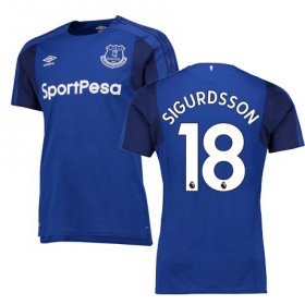 Everton Fodboldtrøjer SIGURDSSON Hjemmebanesæt 2017/18 Kort ærmer