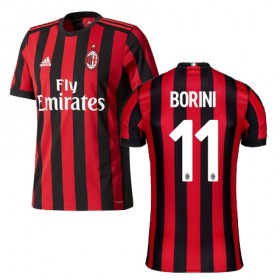 A.C. Milan Fodboldtrøjer BORINI Hjemmebanesæt 2017/18 Kort ærmer