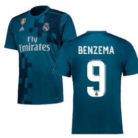 Real Madrid Fodboldtrøjer BENZEMA 3. sæt 2017/18 Kort ærmer