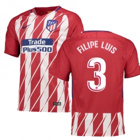 Atlético de Madrid Fodboldtrøjer FILIPE LUIS Hjemmebanesæt 2017/18 Kort ærmer