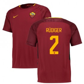 A.S. Roma Fodboldtrøjer RUDIGER Hjemmebanesæt 2017/18 Kort ærmer