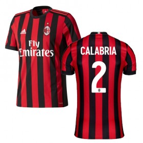 A.C. Milan Fodboldtrøjer CALABRIA Hjemmebanesæt 2017/18 Kort ærmer