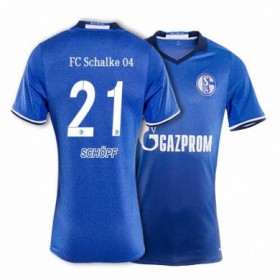 FC Schalke 04 Fodboldtrøjer SCHOPF Hjemmebanesæt 2017/18 Kort ærmer