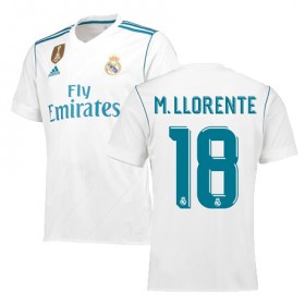 Real Madrid Fodboldtrøjer MARCOS LLORENTE Hjemmebanesæt 2017/18 Kort ærmer