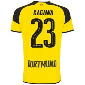 Borussia Dortmund Fodboldtrøjer KAGAWA 3. sæt 2017/18 Kort ærmer