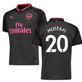 Arsenal Fodboldtrøjer MUSTAFI 3. sæt 2017/18 Kort ærmer