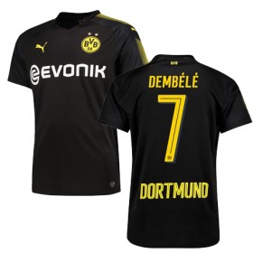 Borussia Dortmund Fodboldtrøjer DEMBELE Udebanesæt 2017/18 Kort ærmer