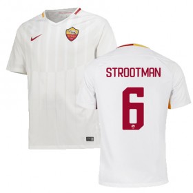 A.S. Roma Fodboldtrøjer STROOTMAN Udebanesæt 2017/18 Kort ærmer