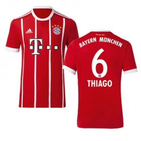 FC Bayern München Fodboldtrøjer THIAGO Hjemmebanesæt 2017/18 Kort ærmer