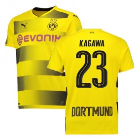 Borussia Dortmund Fodboldtrøjer KAGAWA Hjemmebanesæt 2017/18 Kort ærmer