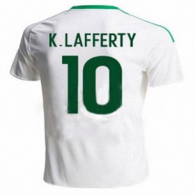 Nordirland Fodboldtrøjer KYLE LAFFERTY Udebanesæt 2016/17 Kort ærmer