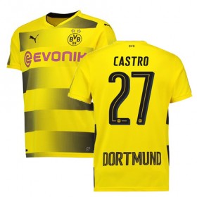 Borussia Dortmund Fodboldtrøjer CASTRO Hjemmebanesæt 2017/18 Kort ærmer