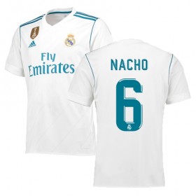 Real Madrid Fodboldtrøjer NACHO Hjemmebanesæt 2017/18 Kort ærmer