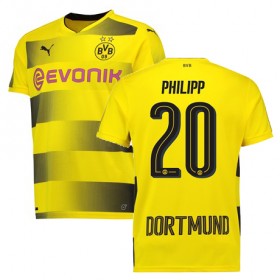Borussia Dortmund Fodboldtrøjer PHILIPP Hjemmebanesæt 2017/18 Kort ærmer