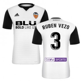 Valencia CF Fodboldtrøjer RUBEN VEZO Hjemmebanesæt 2017/18 Kort ærmer