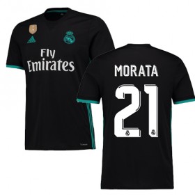 Real Madrid Fodboldtrøjer MORATA Udebanesæt 2017/18 Kort ærmer