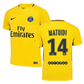 Paris Saint-Germain Fodboldtrøjer BLAISE MATUIDI Udebanesæt 2017/18 Kort ærmer