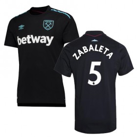 West Ham Fodboldtrøjer ZABALETA Udebanesæt 2017/18 Kort ærmer