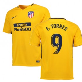 Atlético de Madrid Fodboldtrøjer F TORRES Udebanesæt 2017/18 Kort ærmer