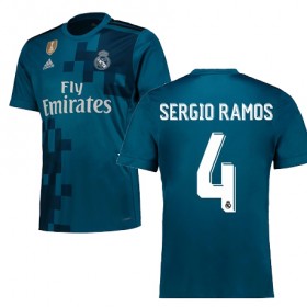 Real Madrid Fodboldtrøjer SERGIO RAMOS 3. sæt 2017/18 Kort ærmer