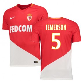 AS Monaco Fodboldtrøjer JEMERSON Hjemmebanesæt 2017/18 Kort ærmer