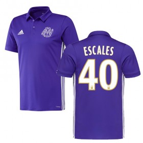Olympique de Marseille Fodboldtrøjer FLORIAN ESCALES 3. sæt 2017/18 Kort ærmer