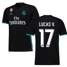Real Madrid Fodboldtrøjer LUCAS V Udebanesæt 2017/18 Kort ærmer