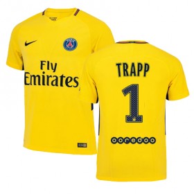 Paris Saint-Germain Fodboldtrøjer KEVIN TRAPP Udebanesæt 2017/18 Kort ærmer