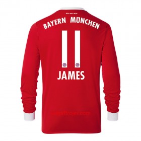 FC Bayern München Fodboldtrøjer James Rodriguez 11 Hjemmebanesæt 2017/18 Langærmet