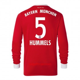 FC Bayern München Fodboldtrøjer Mats Hummels 5 Hjemmebanesæt 2017/18 Langærmet