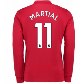 Manchester United Fodboldtrøjer Anthony Martial 11 Hjemmebanesæt 2017/18 Langærmet