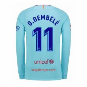 FC Barcelona Fodboldtrøjer Ousmane Dembele 11 Udebanesæt 2017/18 Langærmet