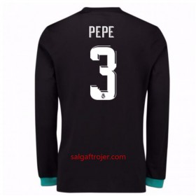 Real Madrid Fodboldtrøjer Pepe 3 Udebanesæt 2017/18 Langærmet