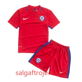 Chile Fodboldtrøjer Børn Hjemmebanesæt 2016/17 Kort ærmer