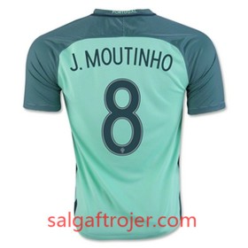 Portugal Fodboldtrøjer J MOUTINHO Udebanesæt Euro 2016 Kort ærmer