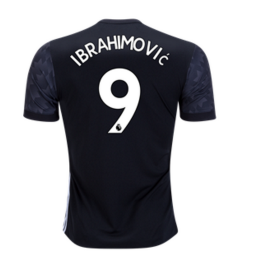 Manchester United Fodboldtrøjer IBRAHIMOVIC 9 Udebanesæt 2017/18 Kort ærmer