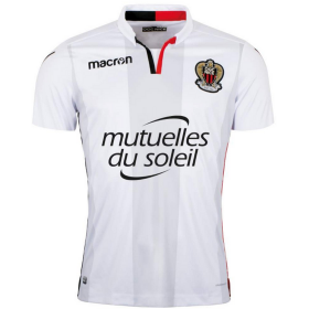 OGC Nice Fodboldtrøjer Udebanesæt 2017/18 Kort ærmer