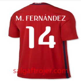 Chile Fodboldtrøjer M FERNANDEZ Hjemmebanesæt 2016/17 Kort ærmer