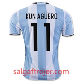 Argentina Fodboldtrøjer KUN AGUERO Hjemmebanesæt 2016/17 Kort ærmer