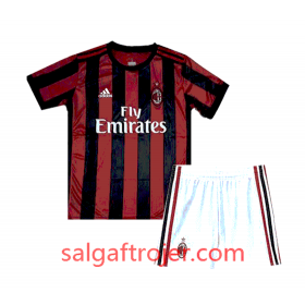 A.C. Milan Fodboldtrøjer Børn Hjemmebanesæt 2017/18 Kort ærmer