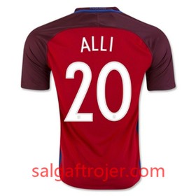 England Fodboldtrøjer ALLI Udebanesæt 2016/17 Kort ærmer