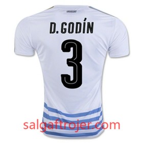Uruguay Fodboldtrøjer Diego Godín Udebanesæt 2016/17 Kort ærmer