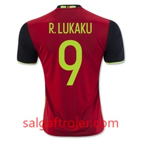 Belgien Fodboldtrøjer R LUKAKU Hjemmebanesæt Euro 2016 Kort ærmer
