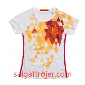 Spanien Fodboldtrøjer Dame Udebanesæt Euro 2016 Kort ærmer