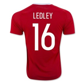 Wales Fodboldtrøjer LEDLEY Hjemmebanesæt Euro 2016 Kort ærmer
