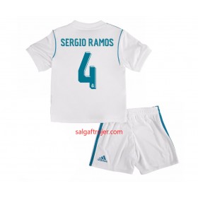 Real Madrid Fodboldtrøjer Sergio Ramos 4 Børn Hjemmebanesæt 2017/18 Kort ærmer