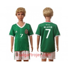Mexico Fodboldtrøjer M.Layun 7 Børn Hjemmebanesæt 2016 Kort ærmer