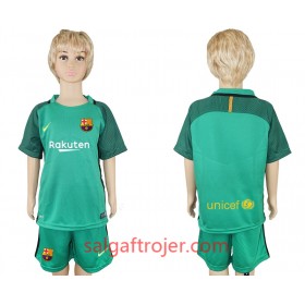 FC Barcelona Fodboldtrøjer Målmand Børn Hjemmebanesæt 2017/18 Kort ærmer