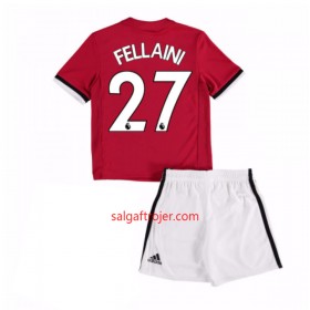 Manchester United Fodboldtrøjer Marouane Fellaini 27 Børn Hjemmebanesæt 2017/18 Kort ærmer